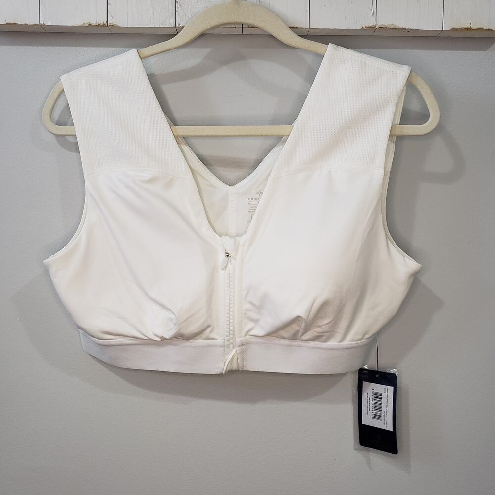 Tommie Copper Shoulder Support Front Zip Bra XL NWT